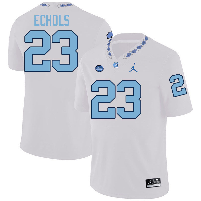 #23 Power Echols North Carolina Tar Heels Jerseys,Apparels,Uniforms Stitched-White